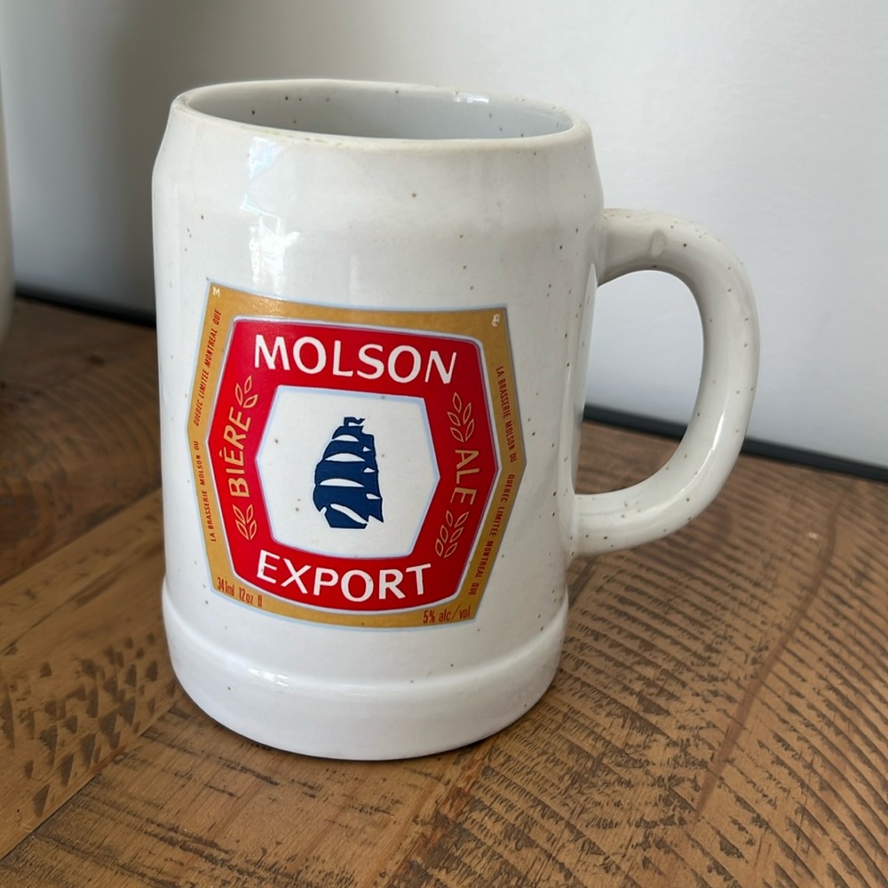 Vintage Molson Export Ceramic Stein